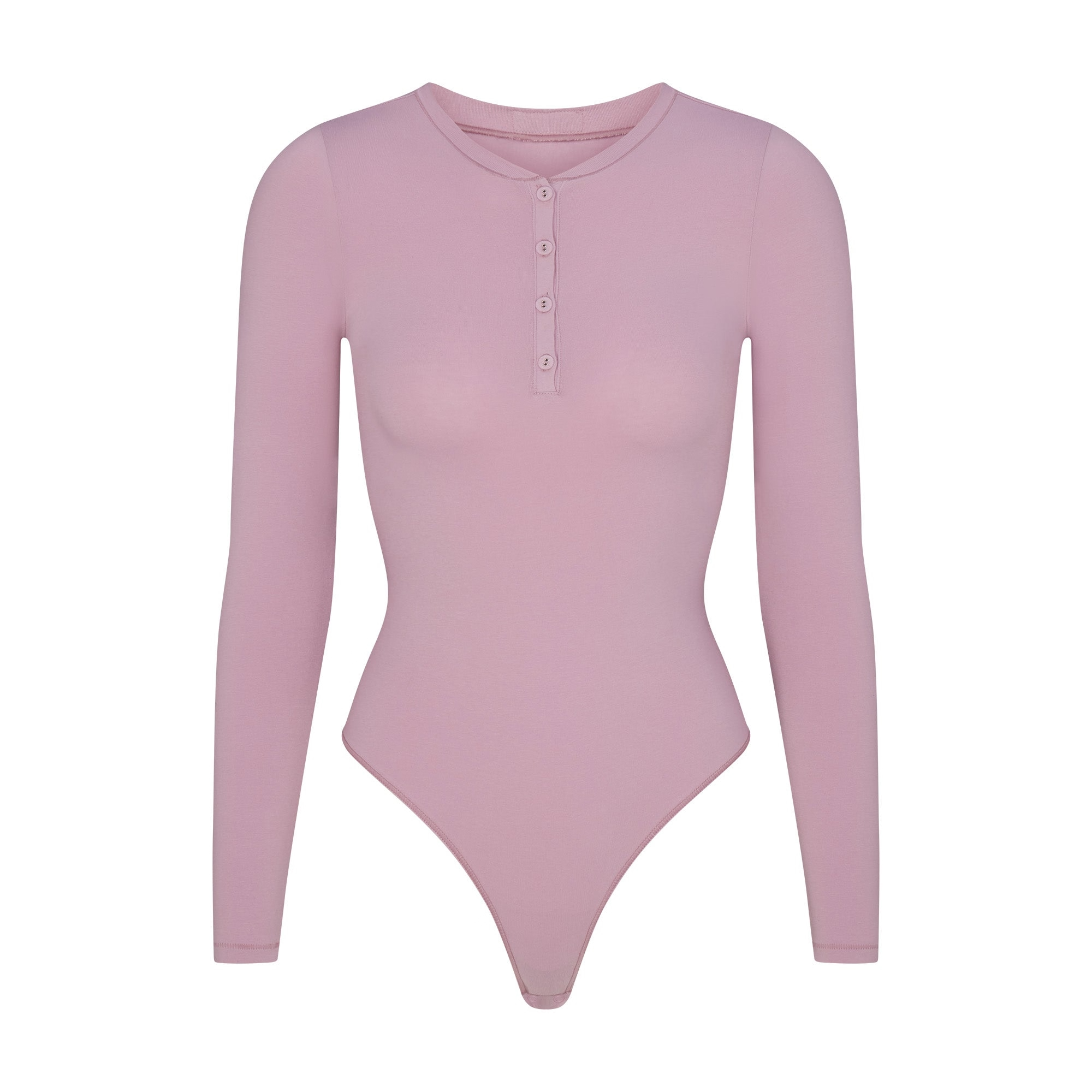 LONG SLEEVE HENLEY BODYSUIT