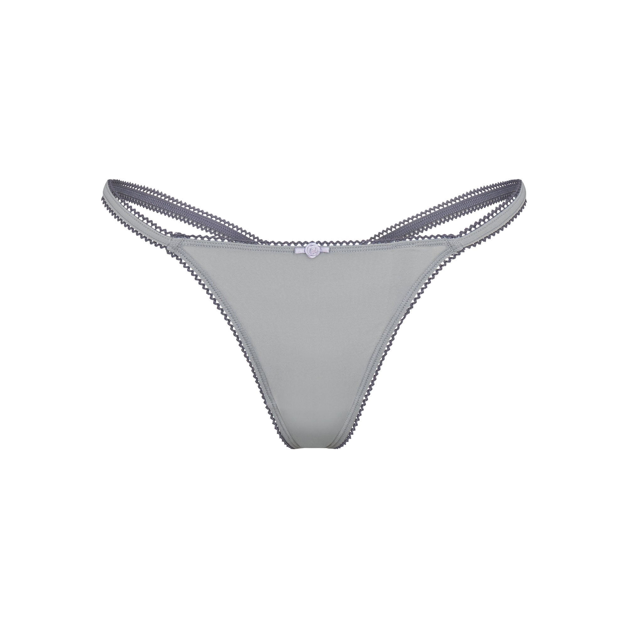 PICOT TRIM STRING THONG