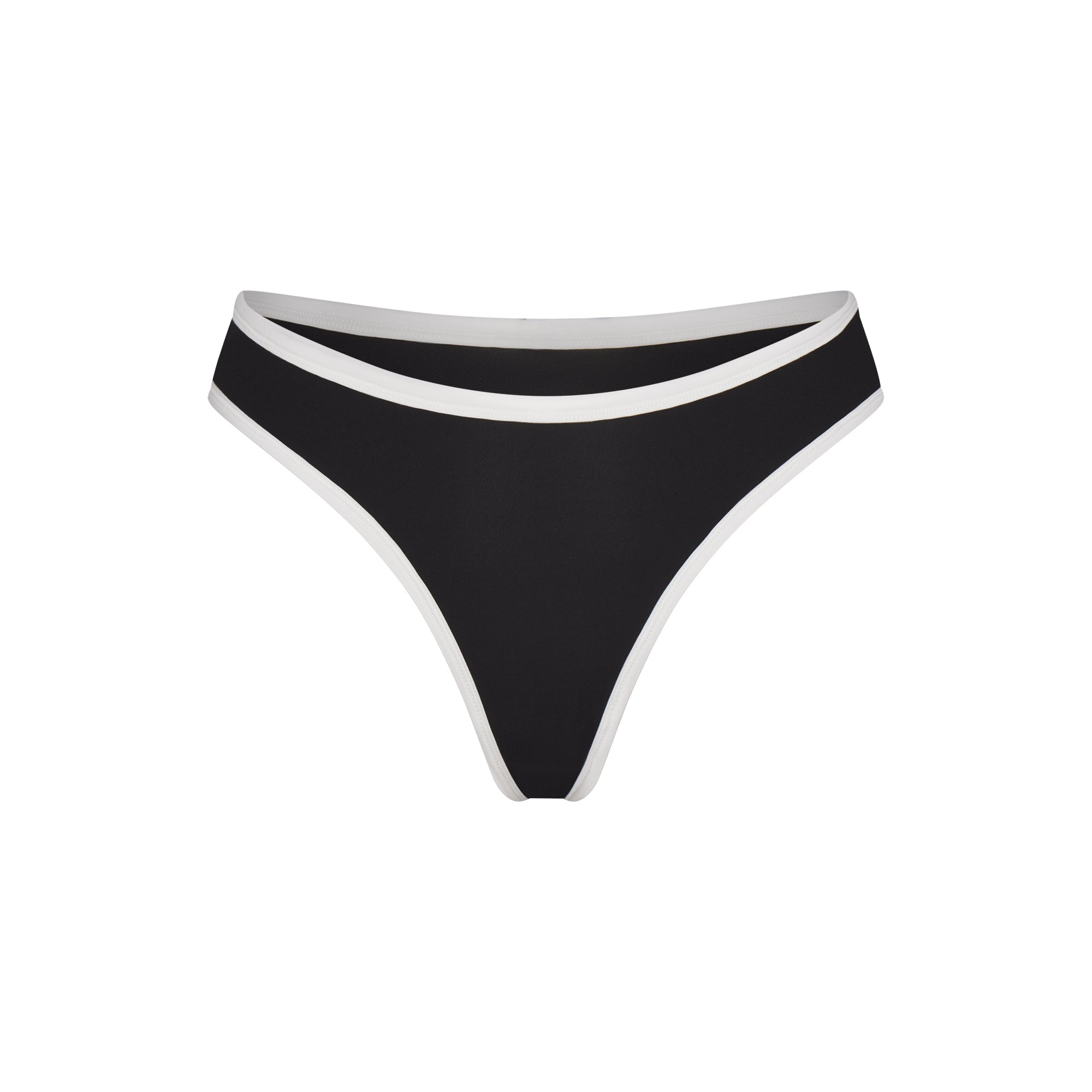 CONTRAST TRIM DIPPED FRONT THONG